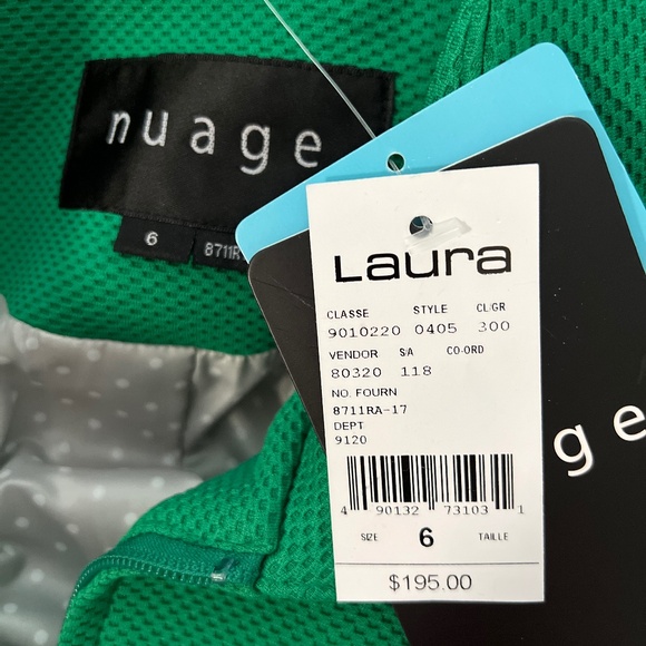 Nauge, emerald green pea coat - Picture 3 of 3